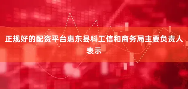 正规好的配资平台惠东县科工信和商务局主要负责人表示